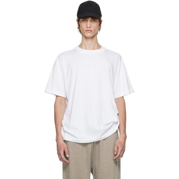 Fear of God ESSENTIALS Crewneck T-Shirt Size XXL Mens White - Picture 1 of 12